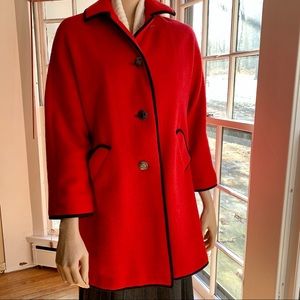 Red Pea Coat